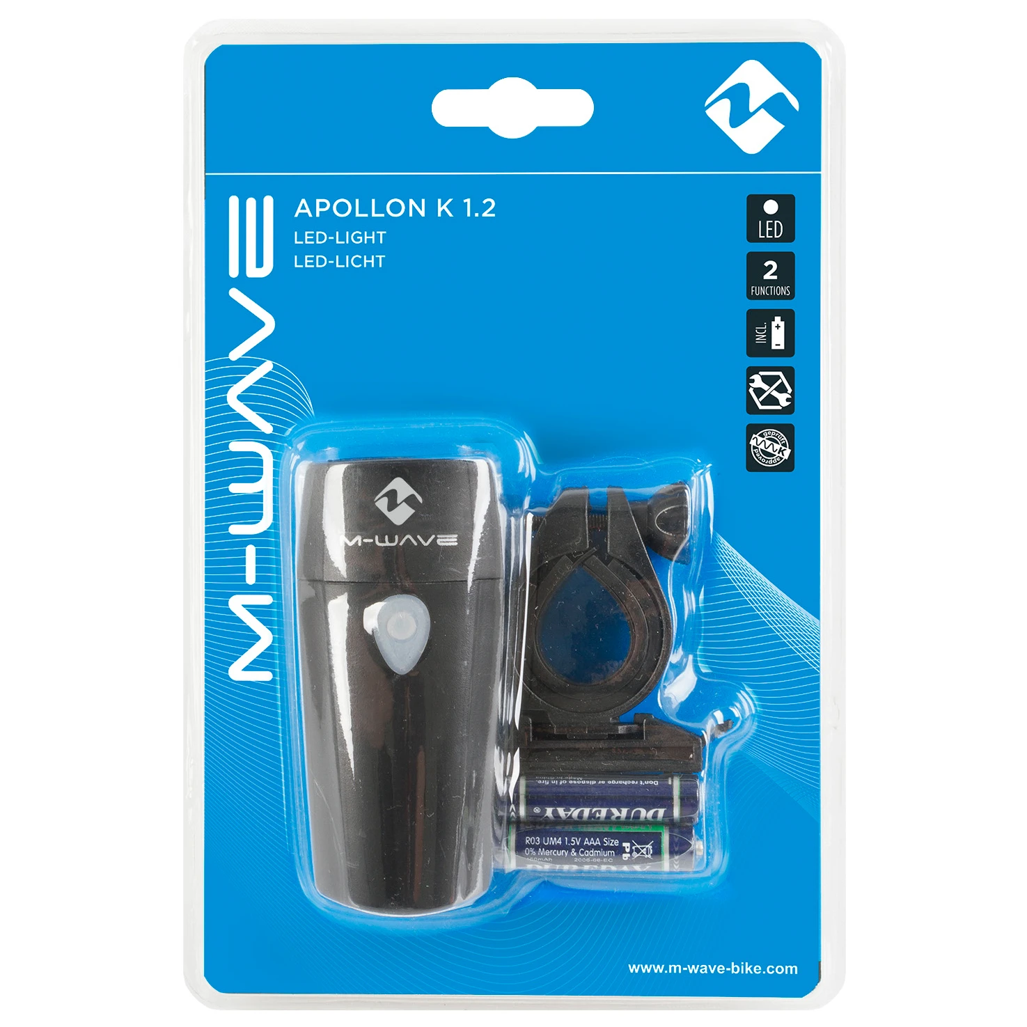 M-Wave Apollon K 1.2 Batterie Frontlicht - Image 2