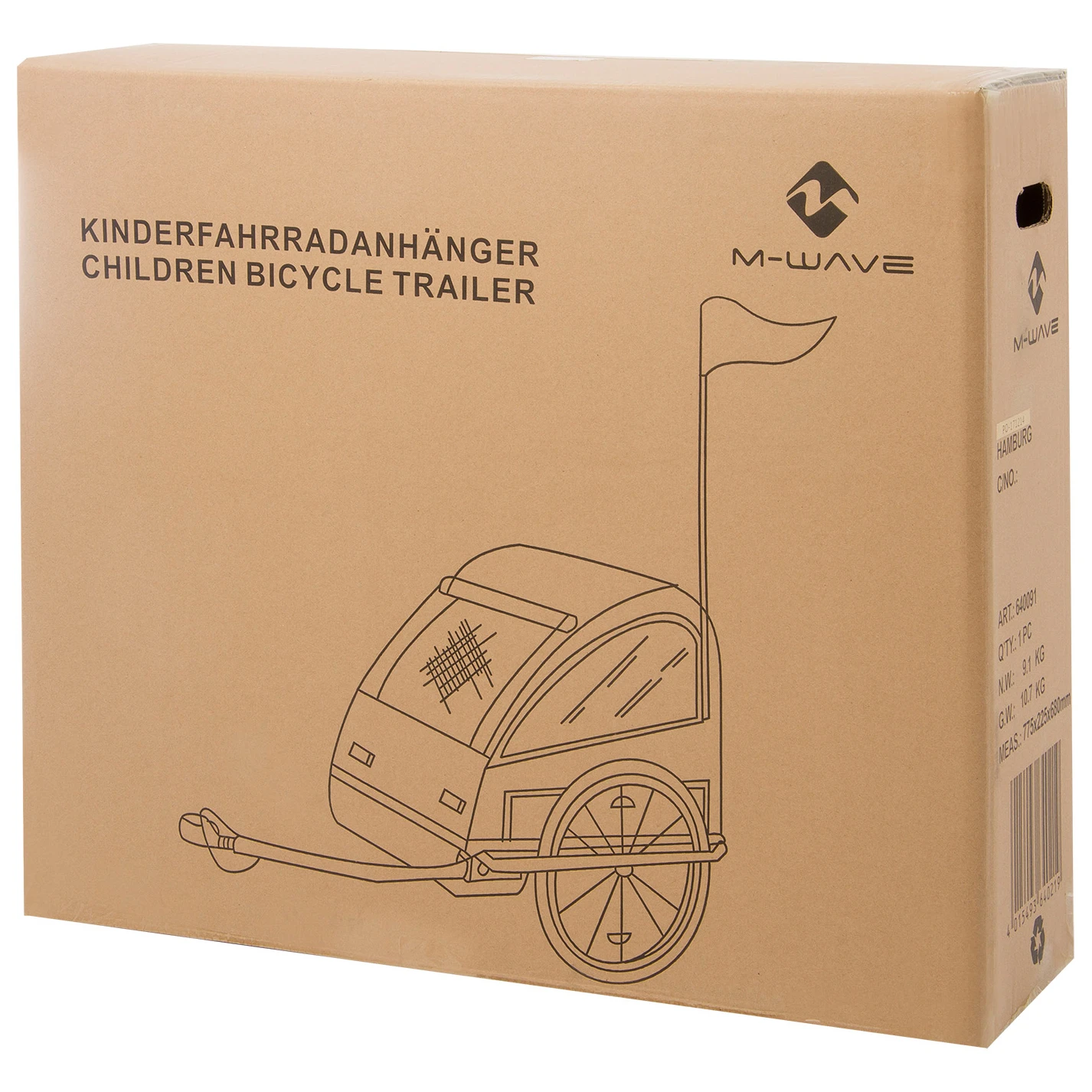 M-Wave Stalwart Kid Easy Steel Frame - Child Trailer - Image 3